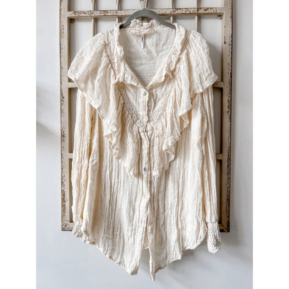 NWT Jen's Pirate Booty X Free People Alta Top in Natural - XS - Picture 2 of 6